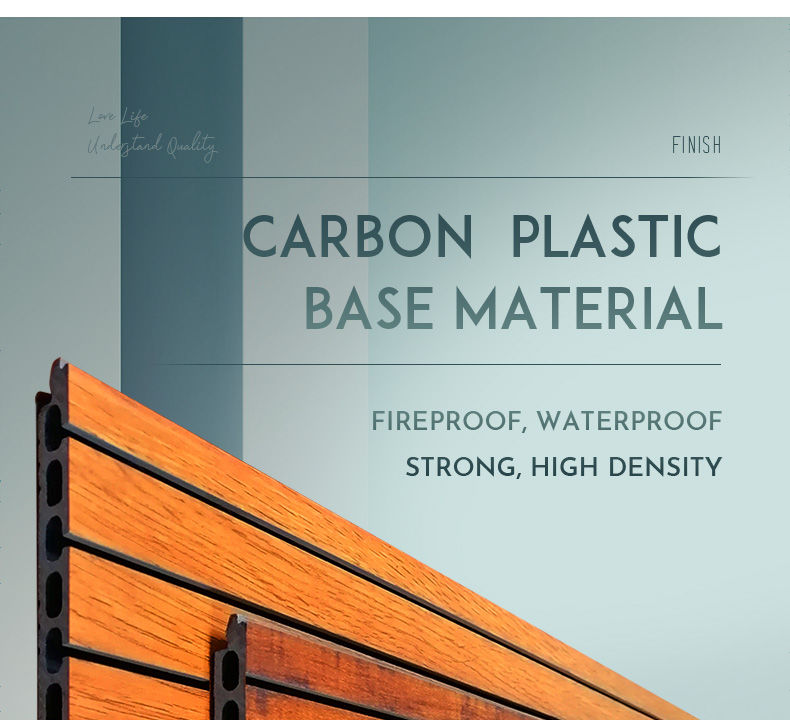 Carbon plastic acoustic panel